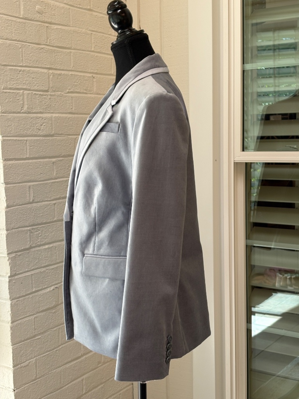 J. Crew Madelyn blazer in velvet Slate Blue  8 NWT Ora Fabric - Picture 3 of 10